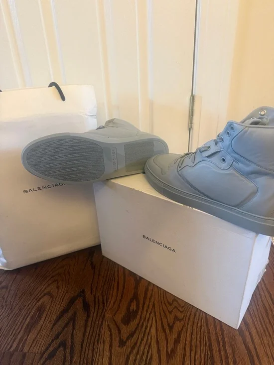 Balenciaga Men's High-Top Sneakers in Gray - Picture 2 of 3